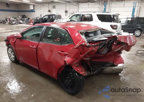 2016 Toyota Corolla Le z USA, uszkodzony, nr VIN 2T1BURHE7GC622886